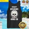einstein creative skull tank top