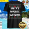 funny surveyor christmas ugly shirt
