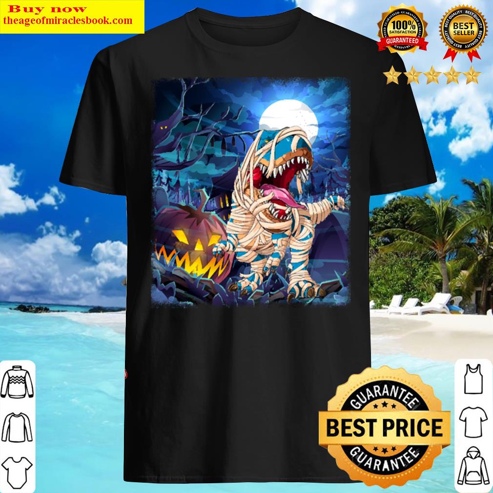 Halloween Ghost Dinosaur T Rex Scary Shirt