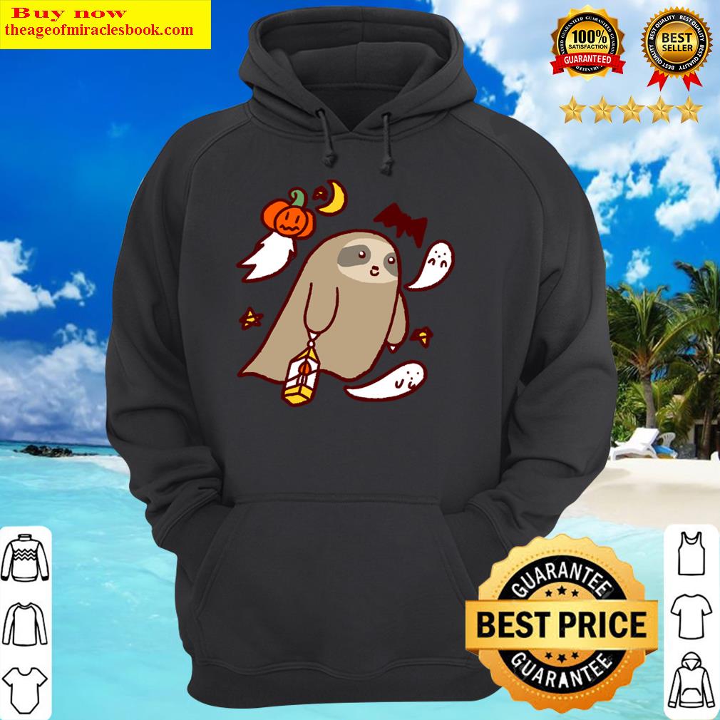 halloween ghost sloth t shirt hoodie