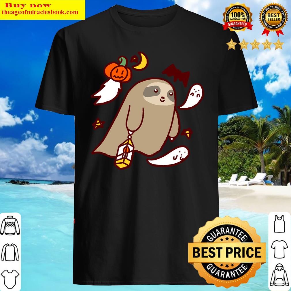 Halloween Ghost Sloth T-shirt