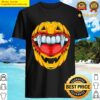 halloween vampire teeth pumpkin shirt