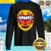 halloween vampire teeth pumpkin sweater