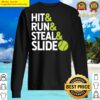 hit run steal slide softball sweater