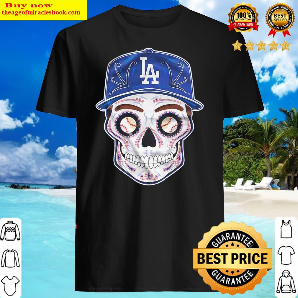 Los Angeles Dodgers Sugar Skull Shirt Los Angeles Dodgers Sugar Skull Shirt