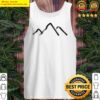 minimalist mountains tank top