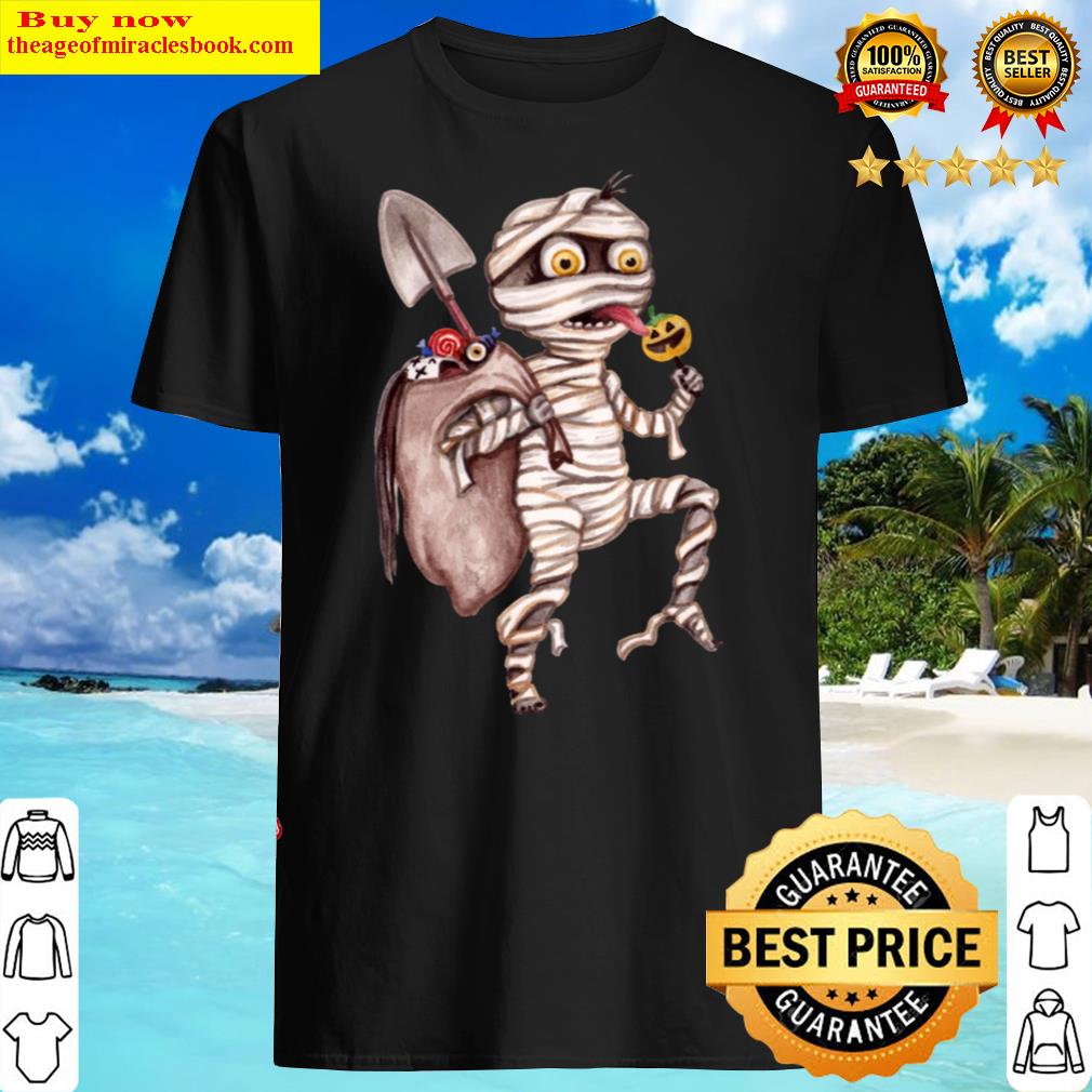Mummy Halloween Pumpkin Shirt