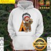 native american gingerbread man chieftain tipi hoodie
