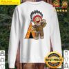 native american gingerbread man chieftain tipi sweater