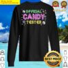 official candy tester sweater