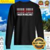 official made in england strichcode flagge sweater