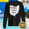 ohio state map worst state ever tee sweater