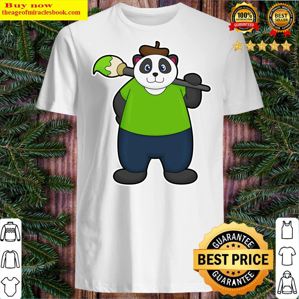Panda As Painter With Paintbrush Shirt