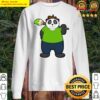 panda as painter with paintbrush sweater