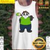 panda as painter with paintbrush tank top