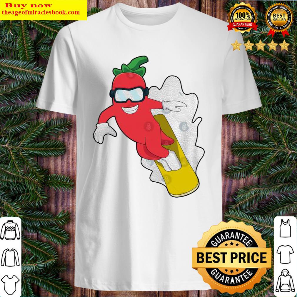 Pepper At Snowboarding With Snowboard Shirt Pepper At Snowboarding With Snowboard Shirt