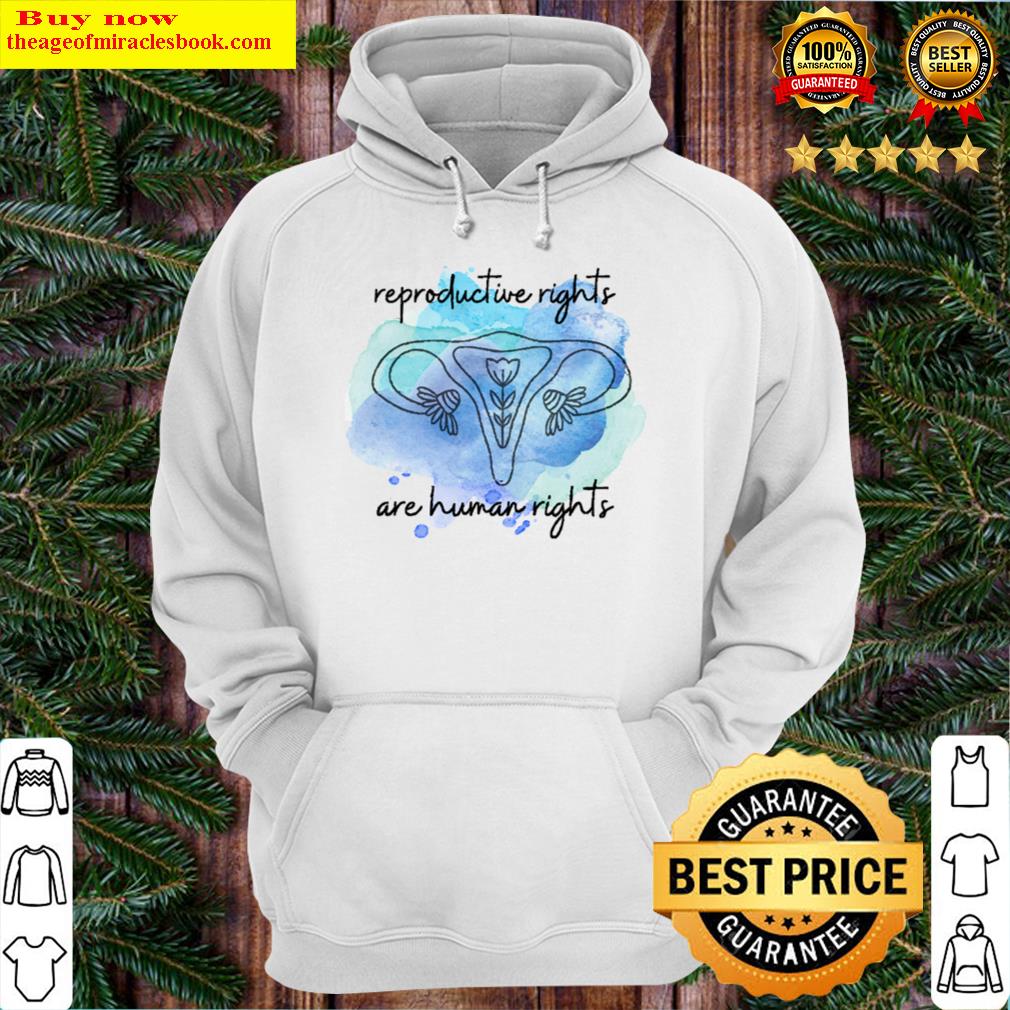 reproductive rights watercolor hoodie