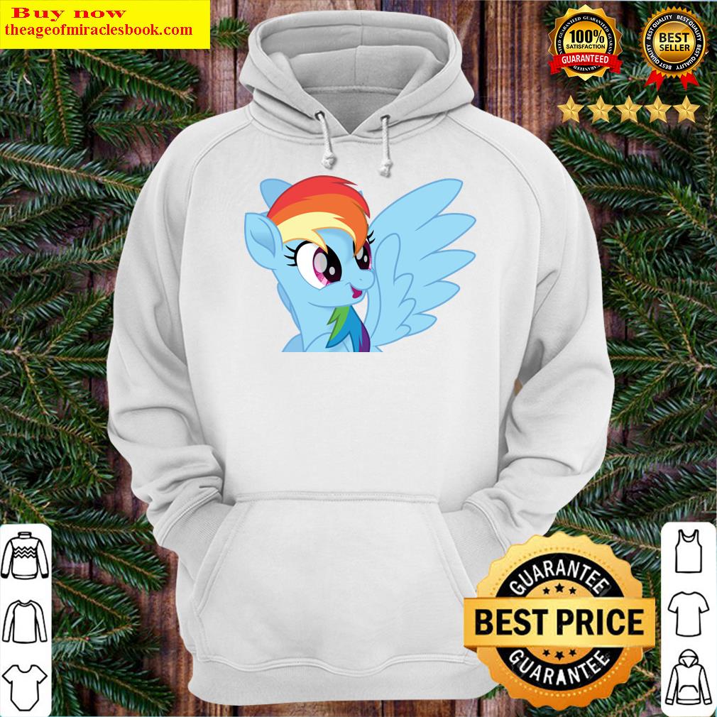 silly movie rainbow dash face 2 hoodie