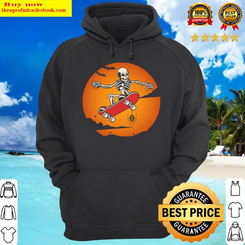 skeleton halloween skater hoodie