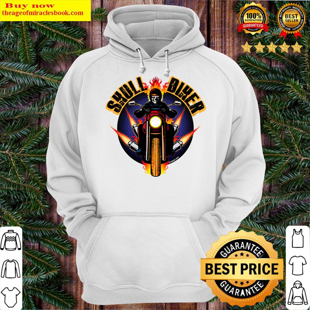 skull biker superhero knockoff hoodie
