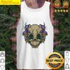 skull with mushrooms tank top
