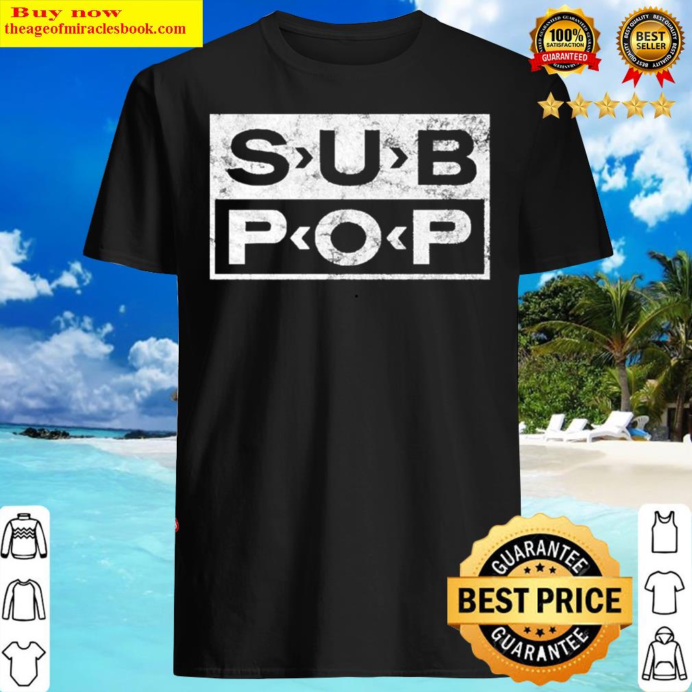 Sub Pop Records Distressed Logo Print – Seattle Gr