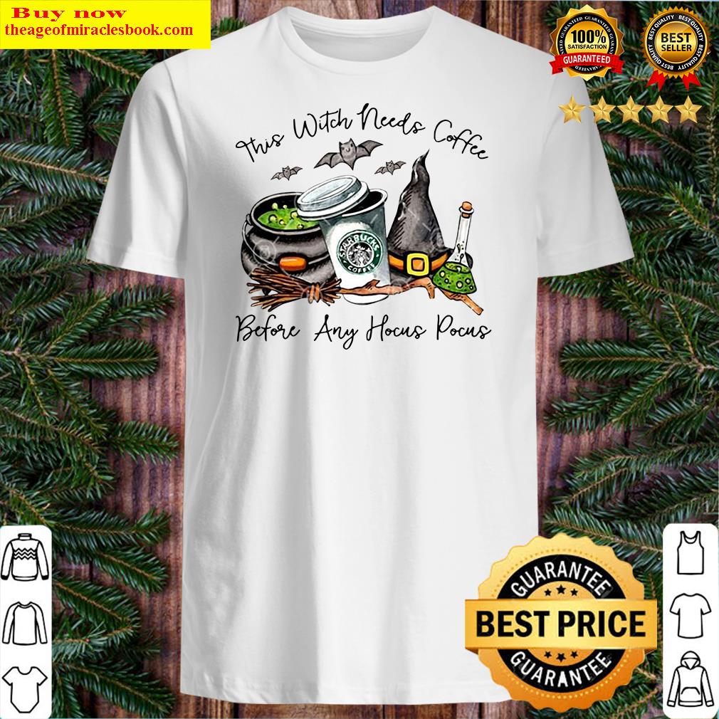 This Witch Needs Coffee, Funny Halloween, Halloween Shirt