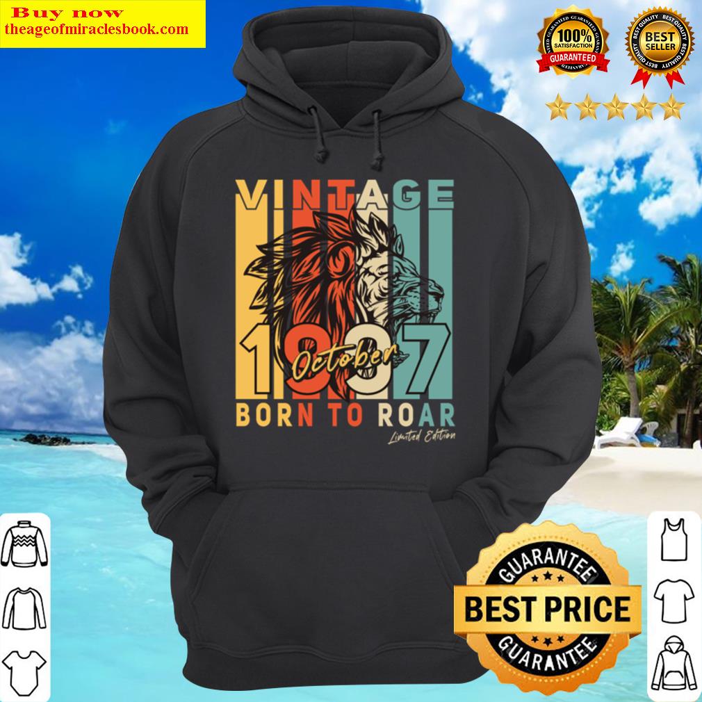 vintage 1997 october gift idea hoodie