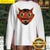 vintage halloween red devil sweater