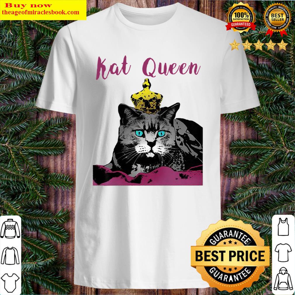 Womens Kat Queen Cat Animal Shirt