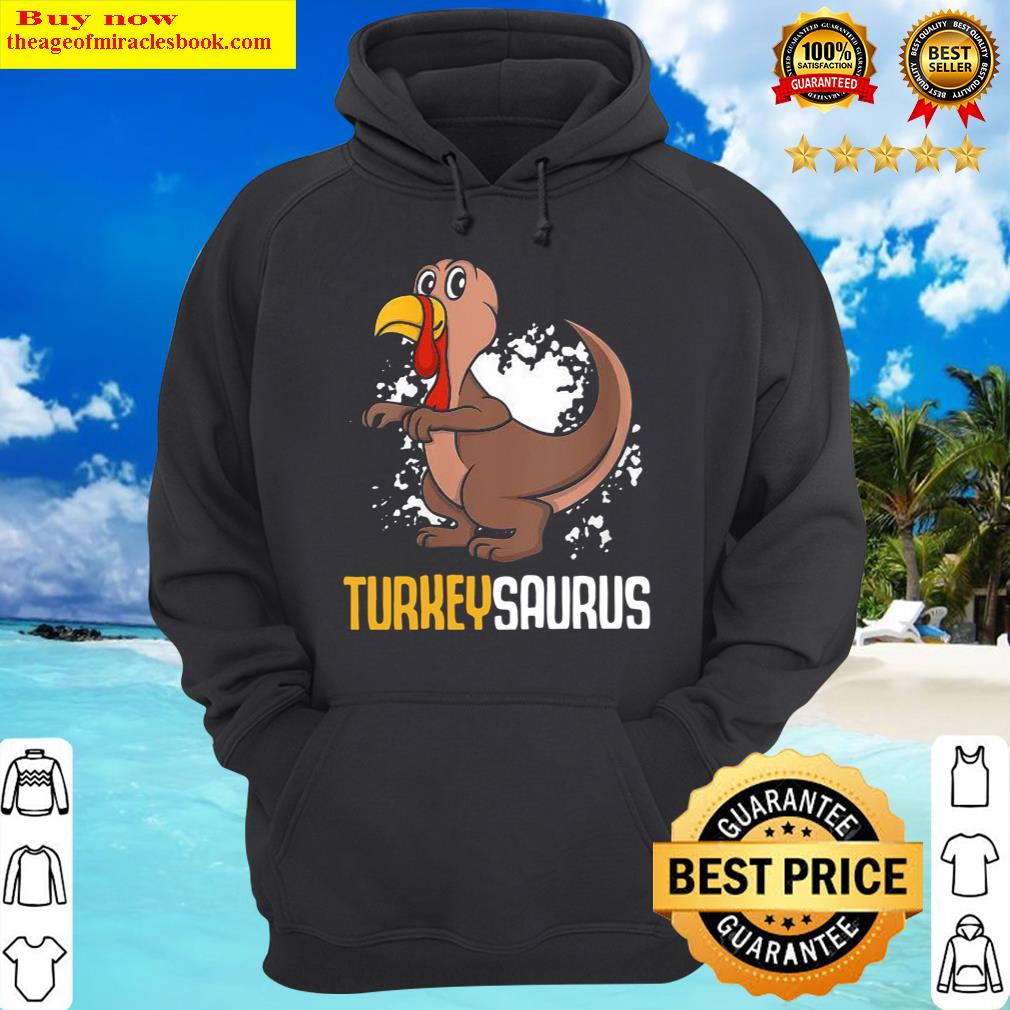 womens turkeysaurus rex dinosaur thanksgiving hoodie