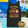 a day without pool funny pool tank top