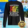 black freedom juneteenth sweater