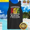 black freedom juneteenth tank top