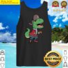 captain trex pirate dinosaur tank top