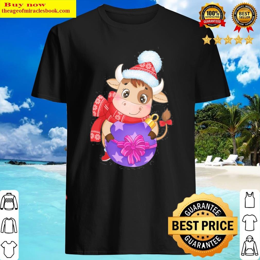 Christmas Cartoon Cow Classic Shirt