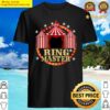 circus ringmaster throwback circus stripes ringmaster shirt