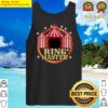circus ringmaster throwback circus stripes ringmaster tank top