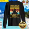 coffee spelled backwards is eeffoc grumpy humor sweater