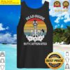 dead inside but caffeinated skeleton tank top