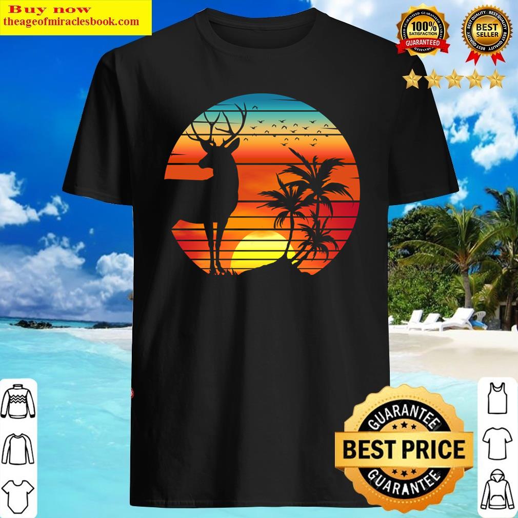 Deer Retro Sunset Shirt
