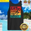eat sleep run repeat tank top