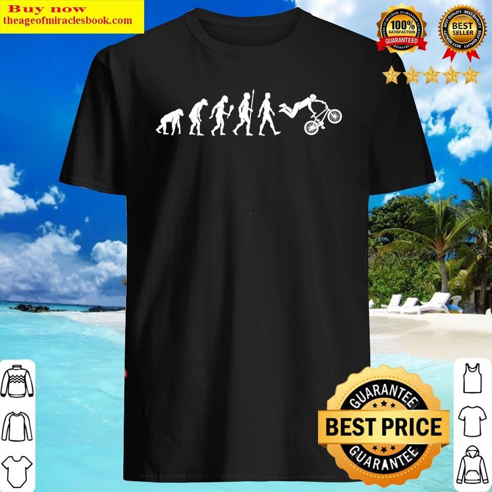 Funny Bmx Evolution Biker Gift Idea Shirt