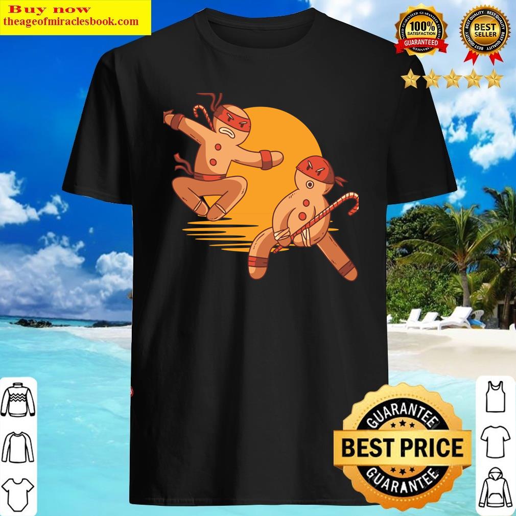 Funny Ninja Christmas Cookie Gingerbread Shirt
