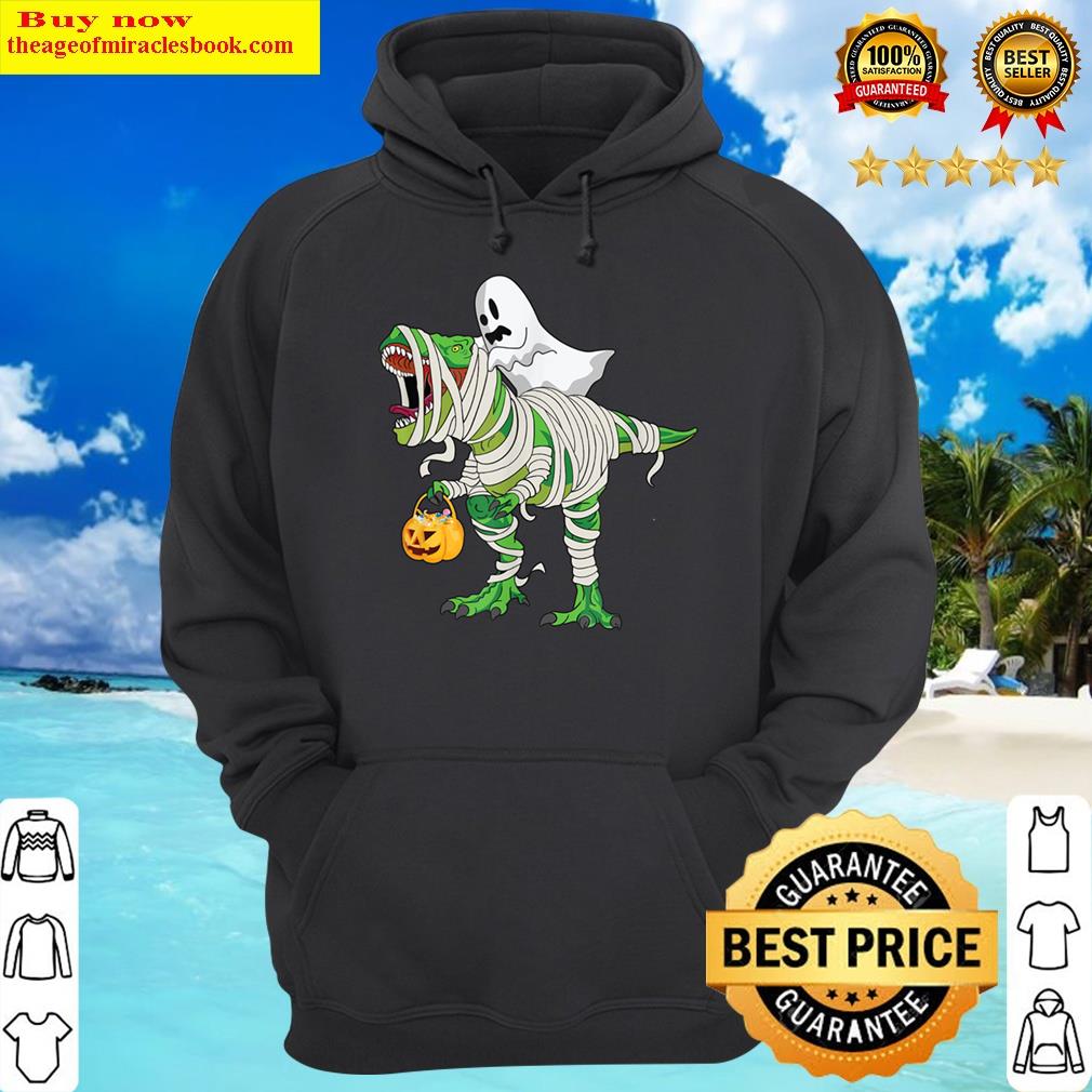 ghost riding dinosaur riding t rex hoodie
