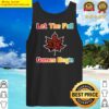 let the fall games begin 8 bit video game leaf retro tank top