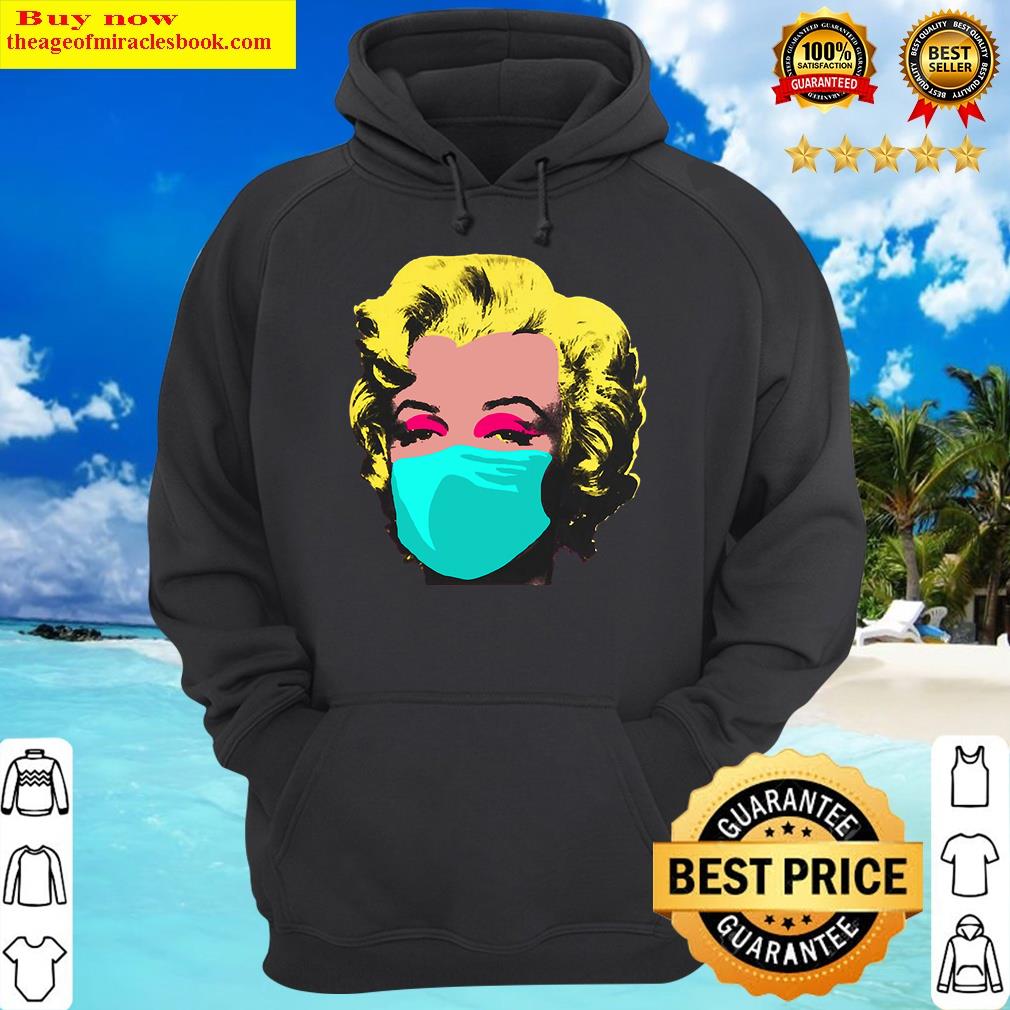marilynn monroee mask on covidd meme hoodie