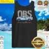 obs custom iced blue tank top