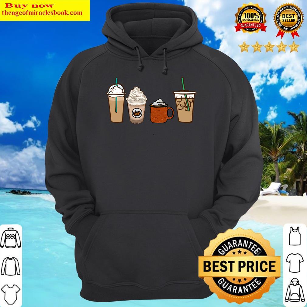 pumpkin spice fall pumpkin latte drinks long sleeve hoodie
