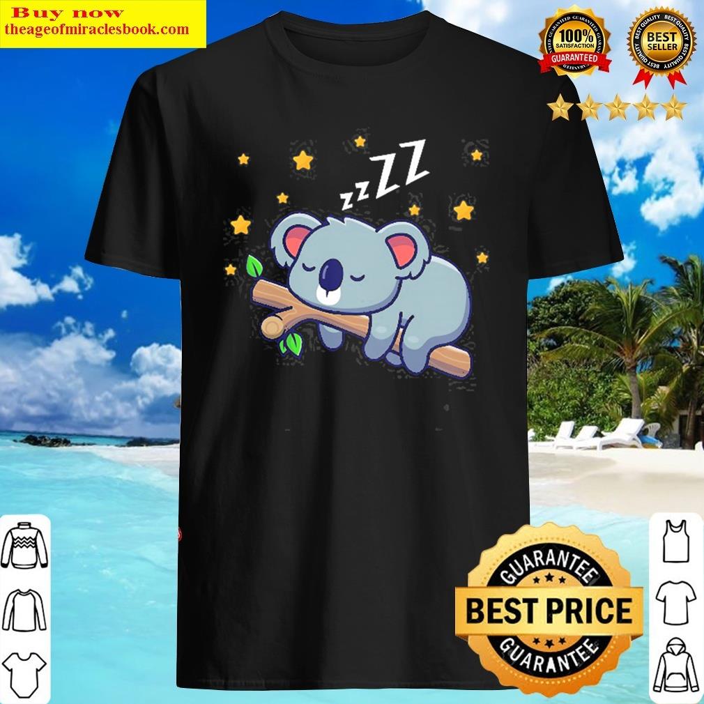 Sleepy Koala Sleeping Lover Stars Shirt